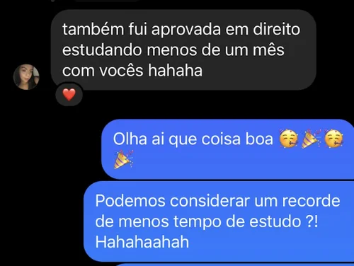 Depoimento de aluno aprovado 12