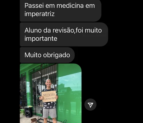 Depoimento de aluno aprovado 15