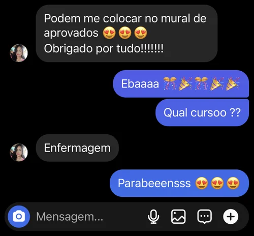 Depoimento de aluno aprovado 3