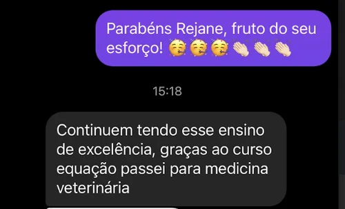 Depoimento de aluno aprovado 4