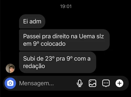 Depoimento de aluno aprovado 5